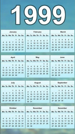 1999 Calendar