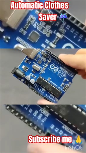 Automatic Clothes Saver ☔ | Rain Sensor Arduino Project#shorts #viral @electricsciencetrickshort