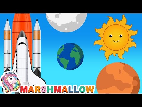Lets Build A Spaceship | Space Song | Marshmallow Kids Songs & Nursery Rhymes