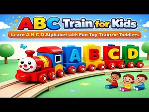 Learn ABC with Train 🚂 | Alphabet Song for Toddlers
