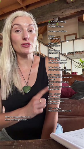 4-Hour Wedding Timeline for a Relaxed Ceremony