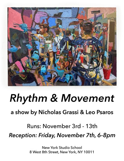 New York Studio School | This Friday, alongside Open Studios, we will also have an opening in our Student Gallery featuring @nicholasgrassiart and @psaros_paints... | Instagram