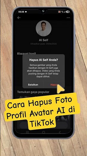 How to Delete AI Avatar Profile Photo on TikTok #deleteavataraitiktok #avataraitiktok #tiktokprofile