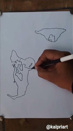Map of Tonga || Outline Map Drawing