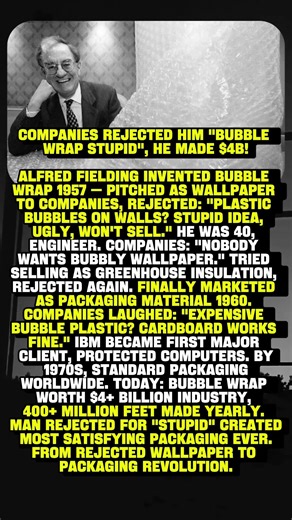 COMPANIES REJECTED HIM "BUBBLE WRAP STUPID", HE MADE $4B 📦💡