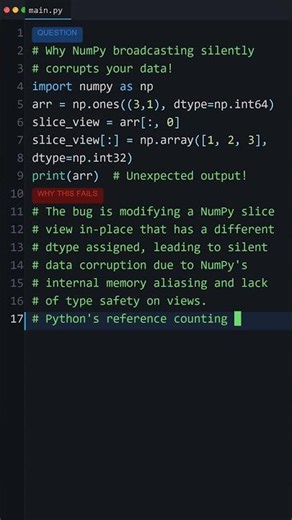 Your Python Is Too Slow: Why NumPy broadcasting silently corrupts your data!