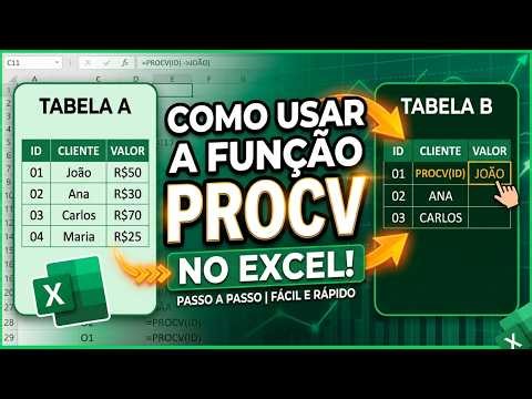 Como Usar a Função PROCV no Excel (Passo a Passo Completo)