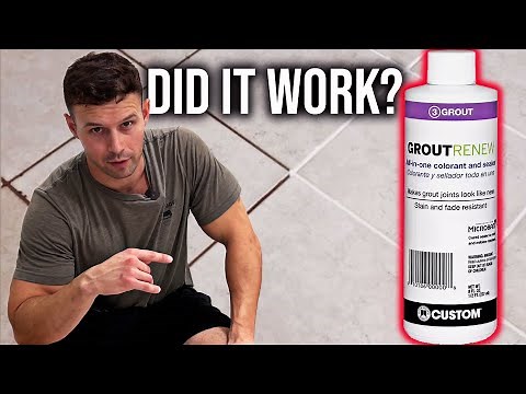 CHANGE GROUT COLOR | Grout Renew Product Review and Application