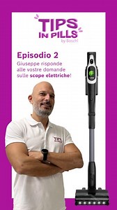 88K views · 108 reactions | Episodio 2 - Tips in Pills: Il nostro trainer Giuseppe risponde alle domande che ci avete fatto sulle scope elettriche! Ecco le domande più frequenti  - Quanto dura la batteria? - Sono inclusi degli accessori omaggio? - È comoda per pulire sotto i mobili? - Ogni quanto va svuotato il contenitore della polvere? E se hai altre domande, non esitare a scriverle nei commenti. #LikeABosch #TipsinPills | Bosch Home | Facebook