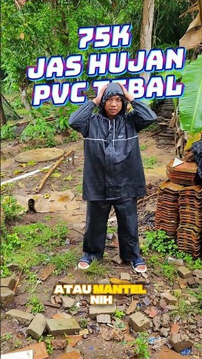 75k aja dapat jas hujan mantel premium pvc tebal anti rembes #jashujan #mantel