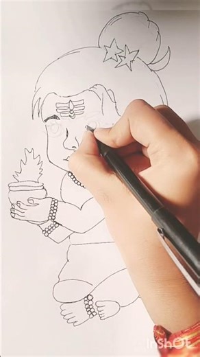 Easy Adiyogi shiva outline Drawing 😍#drawing #art #harharmahadev #harharsambhu