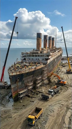 Transformation of wrecked ship 🚢 to modern cruise #renovation #relife #transformation #shorts #diy