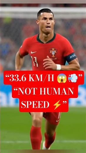Cristiano Ronaldo Running Speed 😱💨 | Fastest Sprint Ever Recorded ⚡🔥 #shorts #football #soccer #cr7