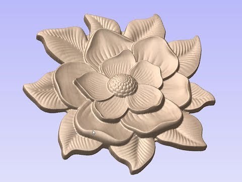 Vectric V10 Tutorials | Getting Started | Import Flower Model