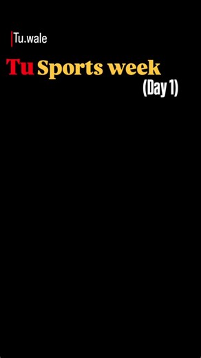 TU.wale on Instagram: "Sports week day 1"