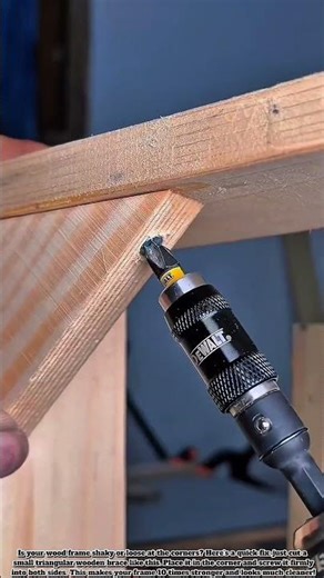 How To Reinforce Wooden Corners For Beginners! #Construction #Tools #Machine #Wood #Woodworking