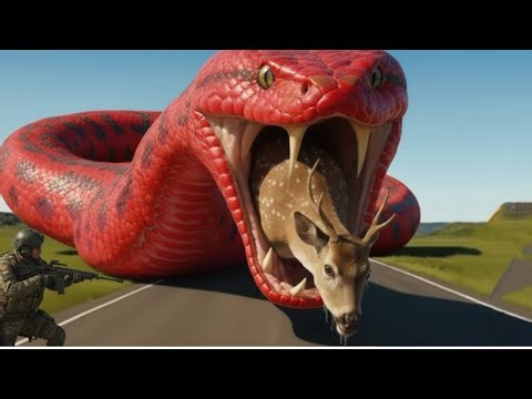 Heroic Rescue Team Saves Helpless Deer from Giant Anaconda’s Deadly Attack 🦌🐍
