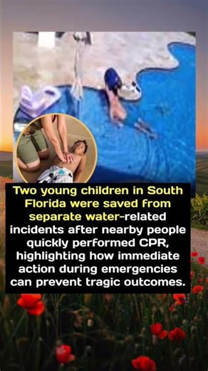 Two Children Saved by CPR After Water Emergencies in South Florida