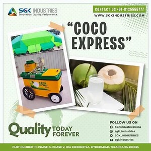 Coconut Water Pushcart - Coco Express Coconut Water Pushcart Manufacturer from Hyderabad