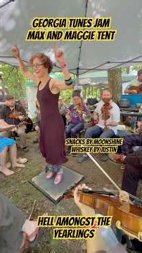 BUSTDOWN! moonshine n Ruth Alpert dancing at Georgia tunes Jam – Max and Maggie tent – Clifftop 2026