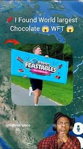 📌 I Found World largest Chocolate 😱 WFT 😱 In Google Maps And Google Earth #shorts #trending #viral