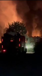 A massive fire broke out at a chemical factory in Gujarat's Aravalli district. More than 60 tankers filled with chemicals were destroyed in the fire, resulting in damage worth crores. #chemical #fire #factory #India #Gujarat #tankers | India Today