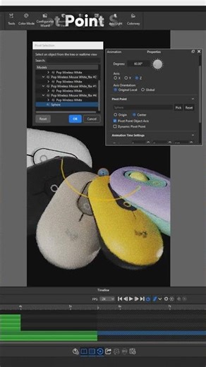 Showcase product variations with animations in KeyShot Studio