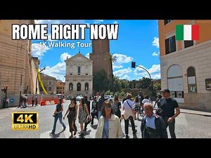ROME, Italy 4K ✅ WALKING TOUR with NARRATED CAPTIONS – May 2025 – Stroll Through Italy