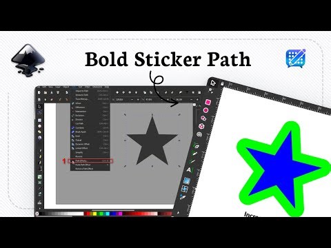 How to create an offset in inkscape (Stroke Growth)