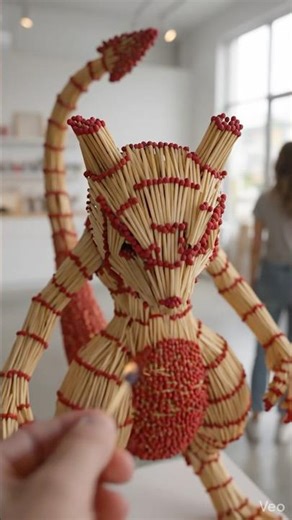 Tiny Matchstick Mewtwo Burns in 15s! 🧠🔥 | Satisfying ASMR Shorts