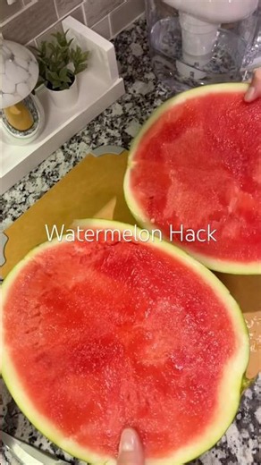 ⚠️STOP. Wash your watermelon thoroughly before cutting 🍉#useful #watermeloncut #lifehacks #reels