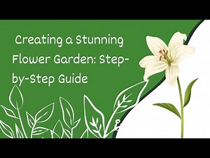 Creating a Stunning Flower Garden Step by Step Guide