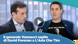 Il generale Vannacci ospite di David Parenzo a L'Aria Che Tira | LA7