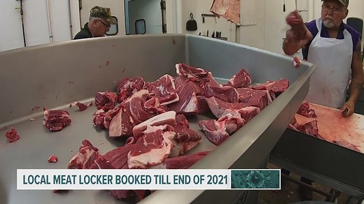 Local meat locker booked until end of 2021