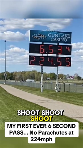 MY FIRST EVER 6 SECOND PASS... No Parachutes at 224mph #cleetusm #cars #cleetusmcfarland #cleetusytb #camaro | cleetusytb