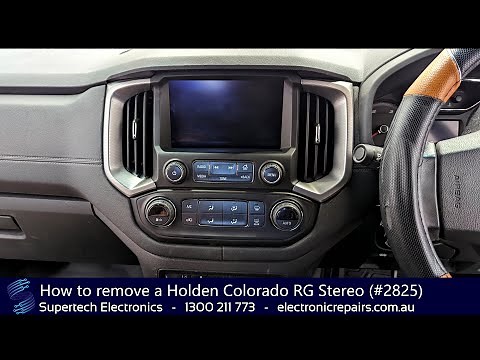 How to remove a Holden Colorado RG Stereo (#2825)