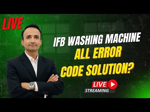 IFB Front Load Washing Machine Error Codes Explained & How to Fix Them