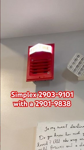 Simplex 2903-9101 with a 2901-9838 #firealarm #diy