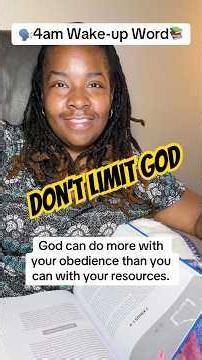 4 A.M Wake-Up Word | 2 Kings 4:5 | Don’t Limit God #Shorts #Bible #God