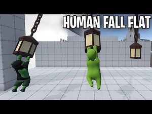 2 GREEN ALIENS DOING INSANE PARKOUR in HUMAN FALL FLAT