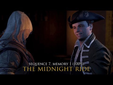Assassin's Creed III Remastered - Sequence 7, Memory 1: The Midnight Ride (100%)