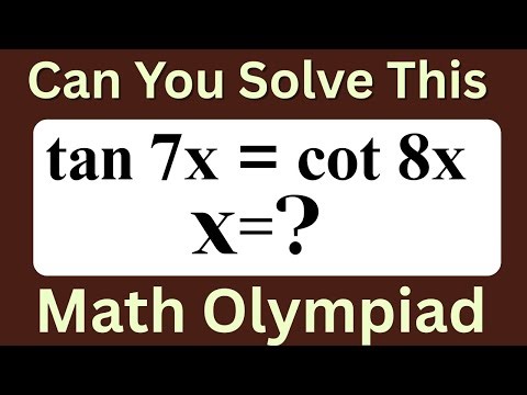 Trigonometry Problem Solve for Math Olympiad | Important Trigonometry Problem Solution