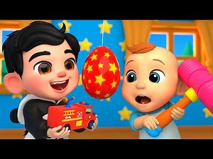 Colorful Magic Eggs with Toys Inside! | LuLu Melon Nursery Rhymes & Kids Songs