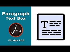 How to add Paragraph text box in fillable pdf form using adobe acrobat pro 2017