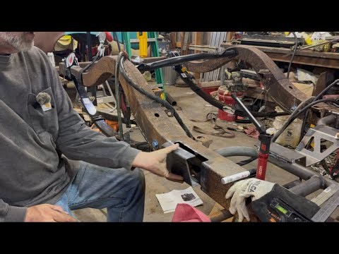 Repairing the Rust Holes on A 57 Chevy Frame