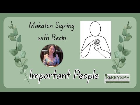 Makaton Signs: Important People