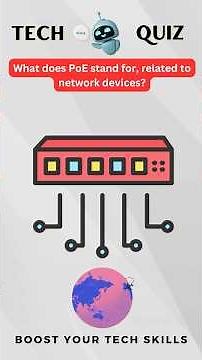 What Does PoE Stand For? | Power over Ethernet Explained #TechQuiz #Networking #PoE