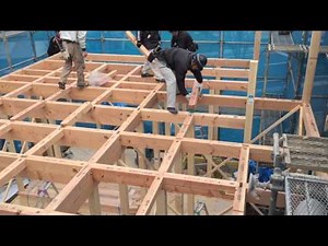 2階の床梁工事