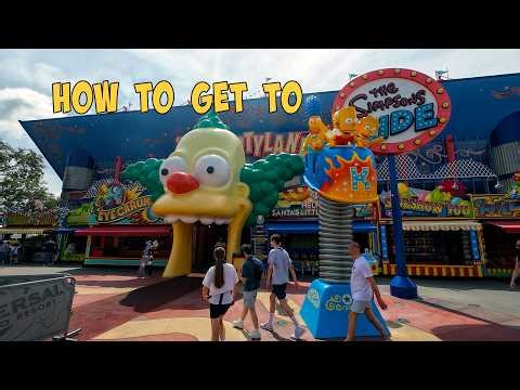 How to Get to Springfield & The Simpsons Ride | Universal Studios Orlando Walkthrough