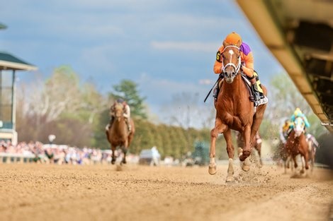 Further Ado Rolls to Victory in Blue Grass Stakes